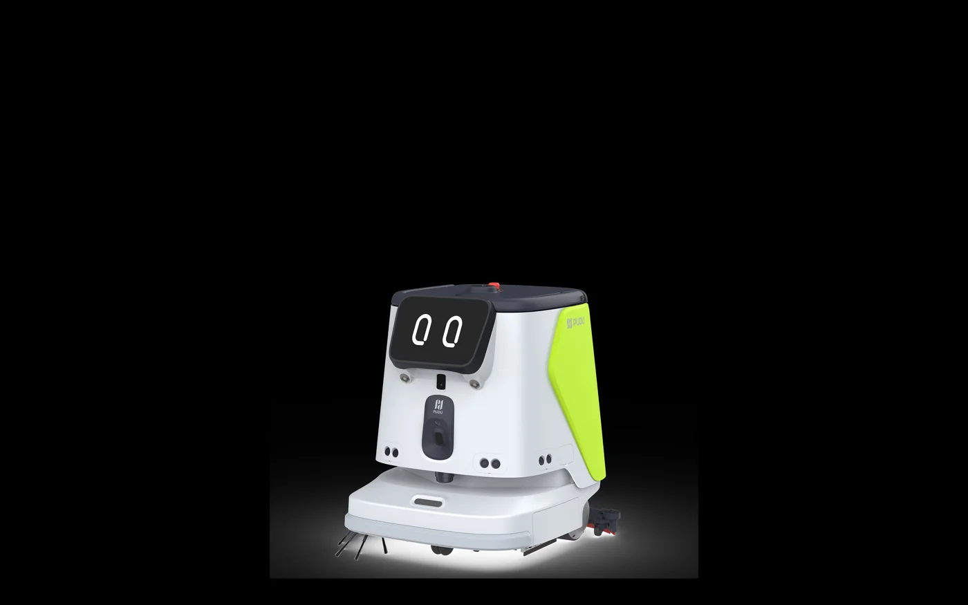 PUDU CC1 Pro autonomous commercial cleaning robot front view
